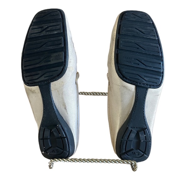 Stuart Weitzman Metallic Gold Slides - Picture 7 of 7